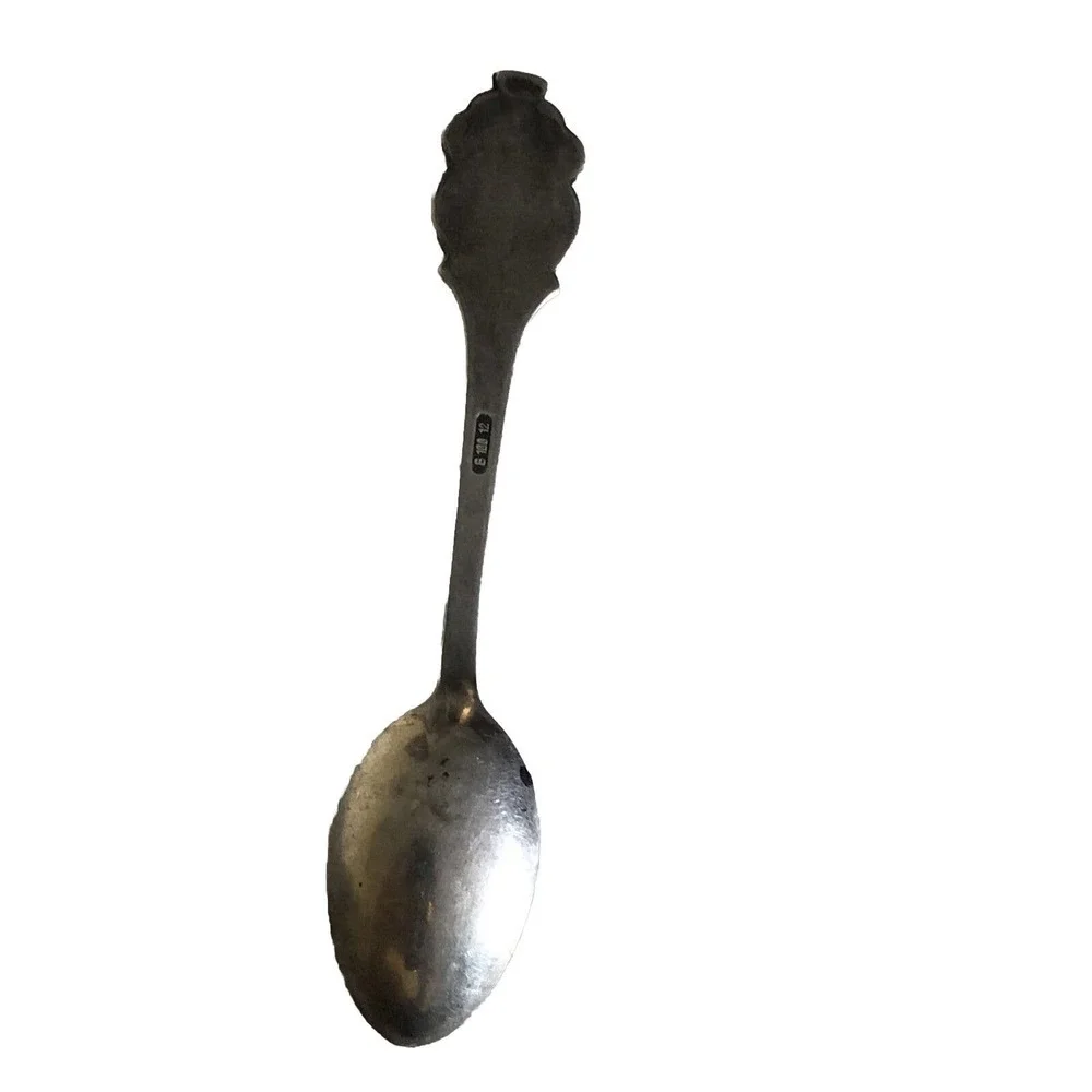 vtg OEM Rolex Bucherer of Switzerland Lucerne Silver-Plated Souvenir Spoon 4.25